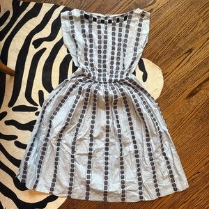 Vintage Light & Dark Blue Day Dress